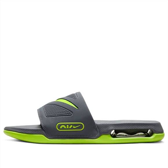 NEW NIKE men\'s air max cirro slide in dark grey volt